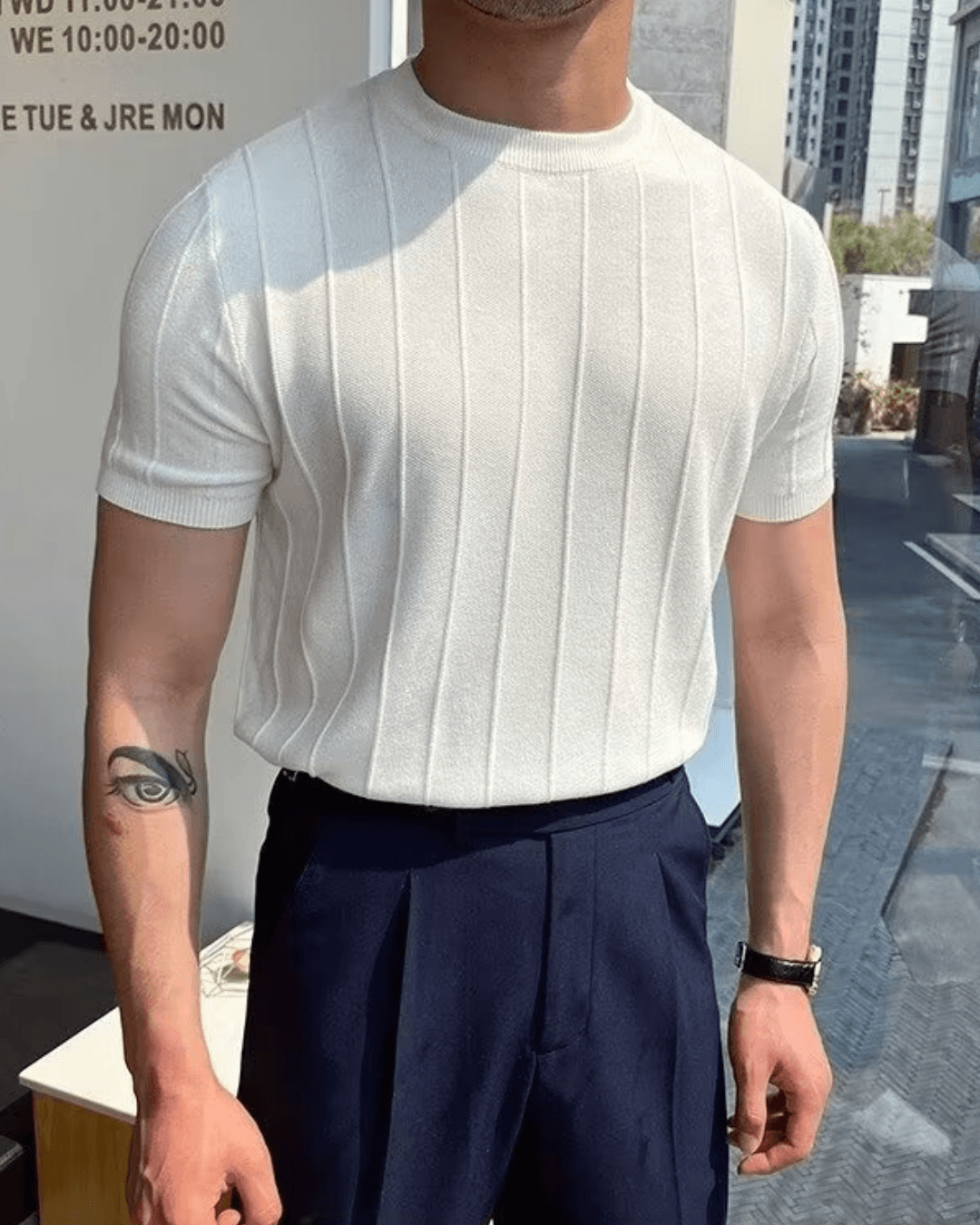 Cannes Ribbed T-Shirt