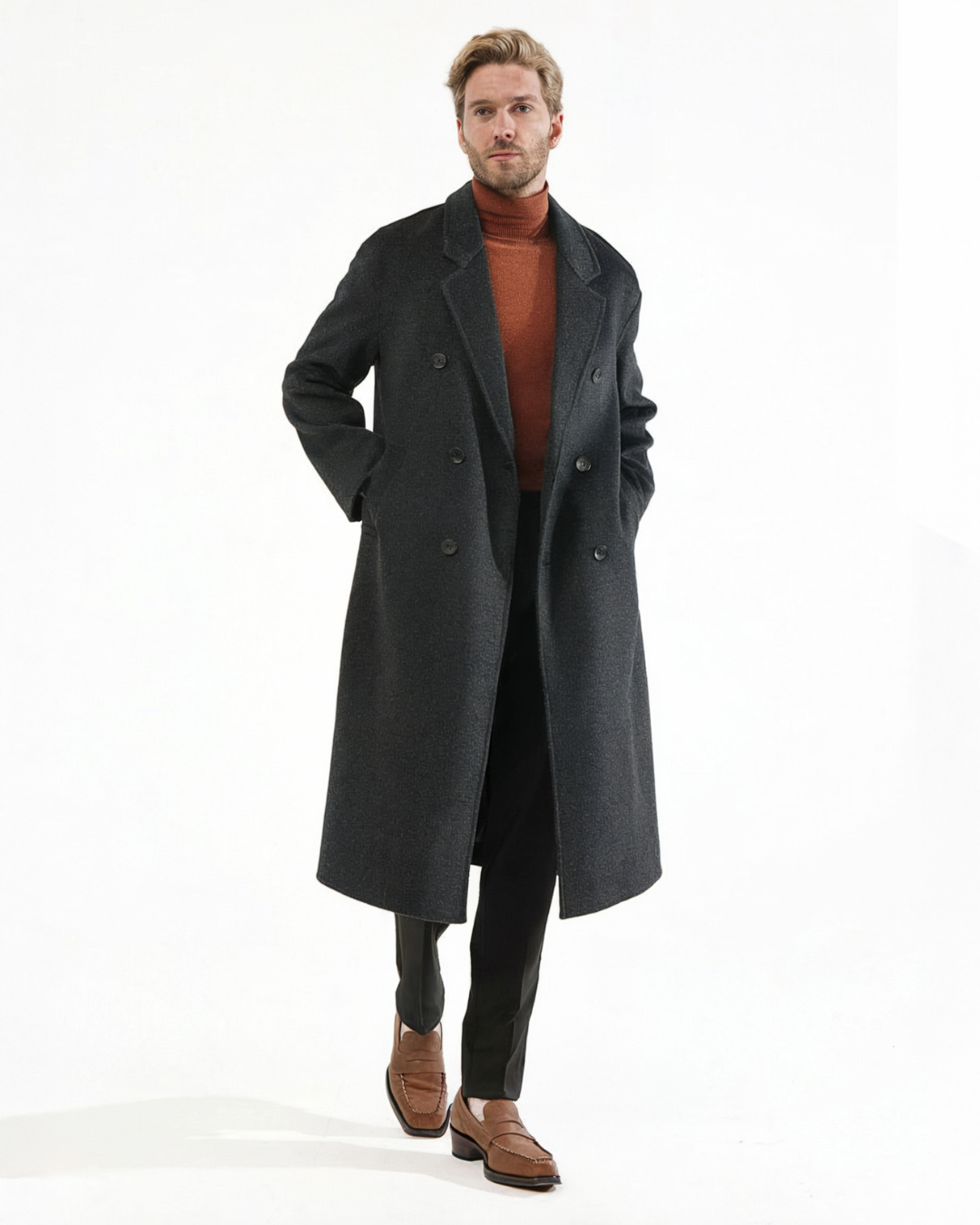 Pure Wool Long Coat