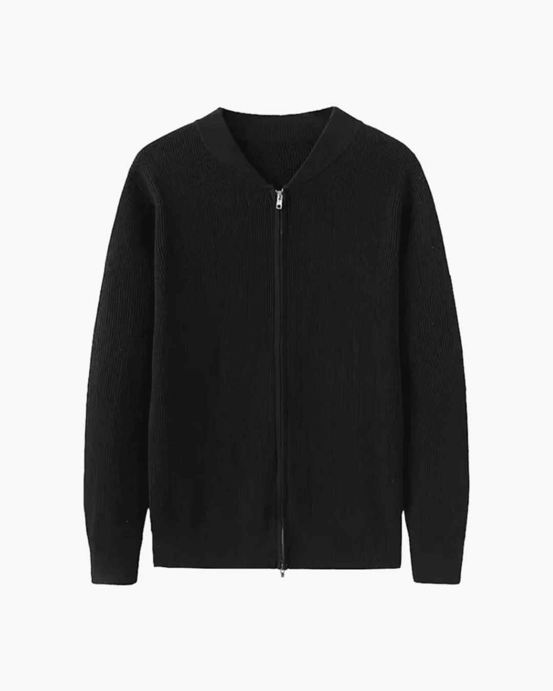 Modern Knit Zip Cardigan