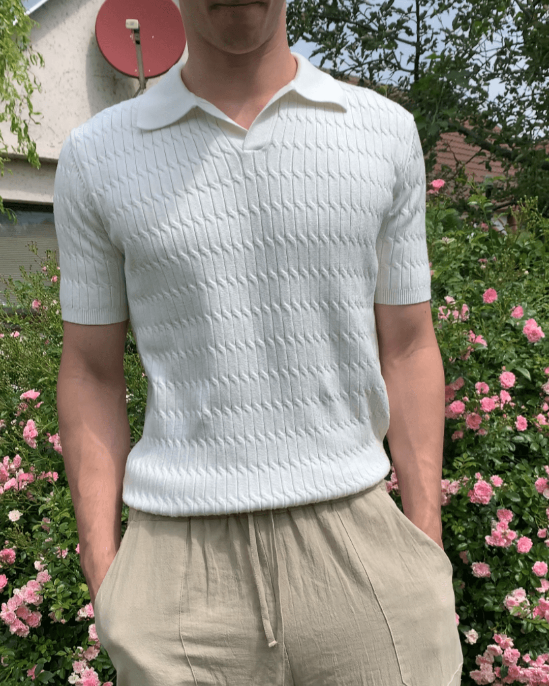 Knitted Polo T-Shirt