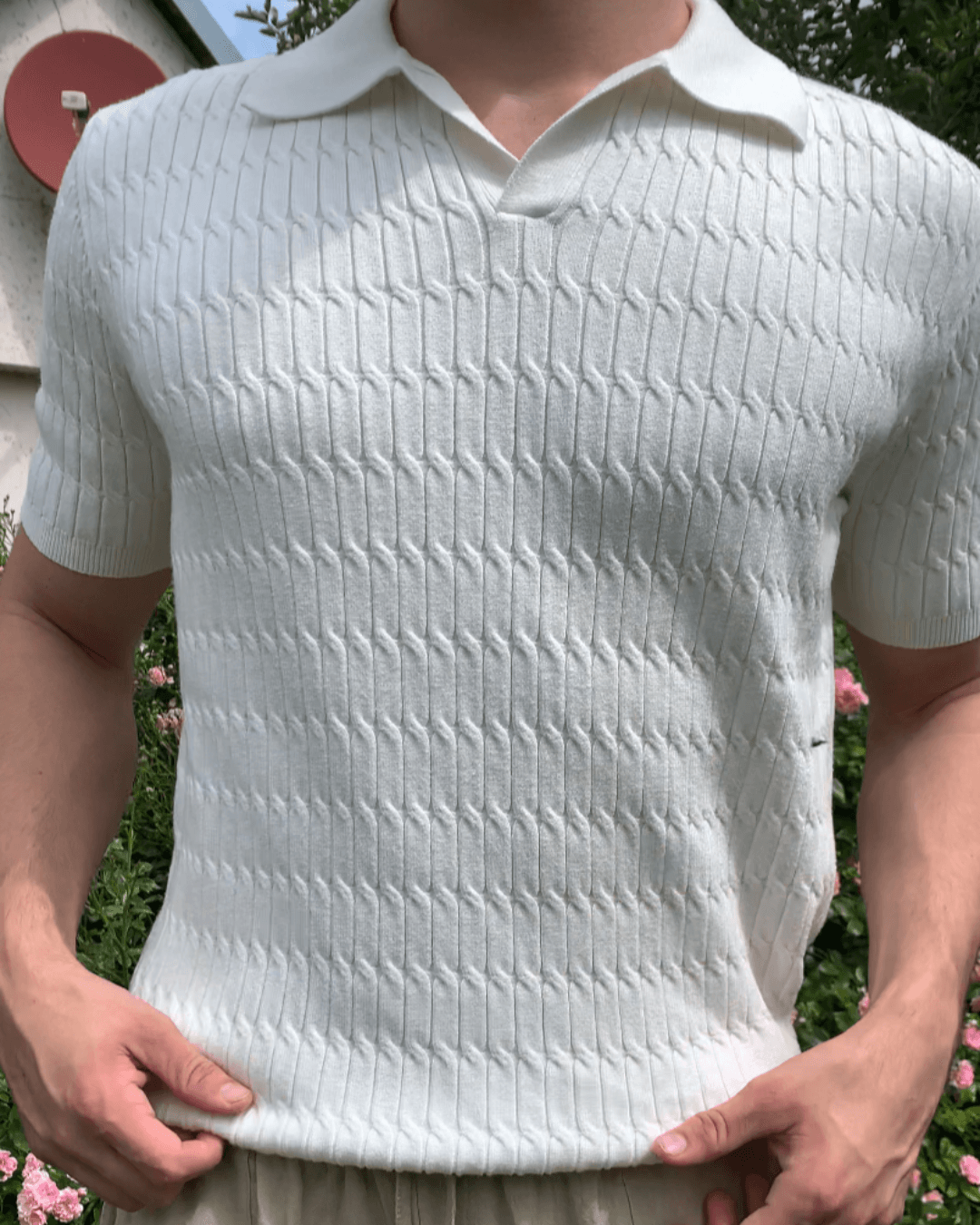 Knitted Polo T-Shirt